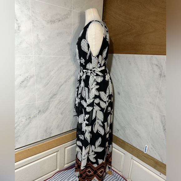 NWT Anne Klein Womens Printed Chiffon Halter Dress size 12 - Picture 3 of 9